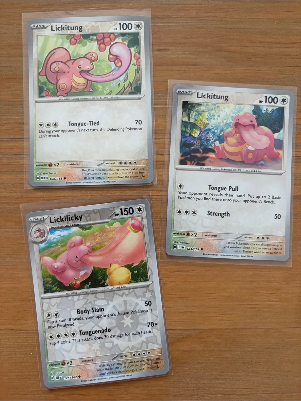 Lickitung & Lickilicky Evolution Lot | 3 Pokémon Cards | Reverse Holo ✨5/$25✨